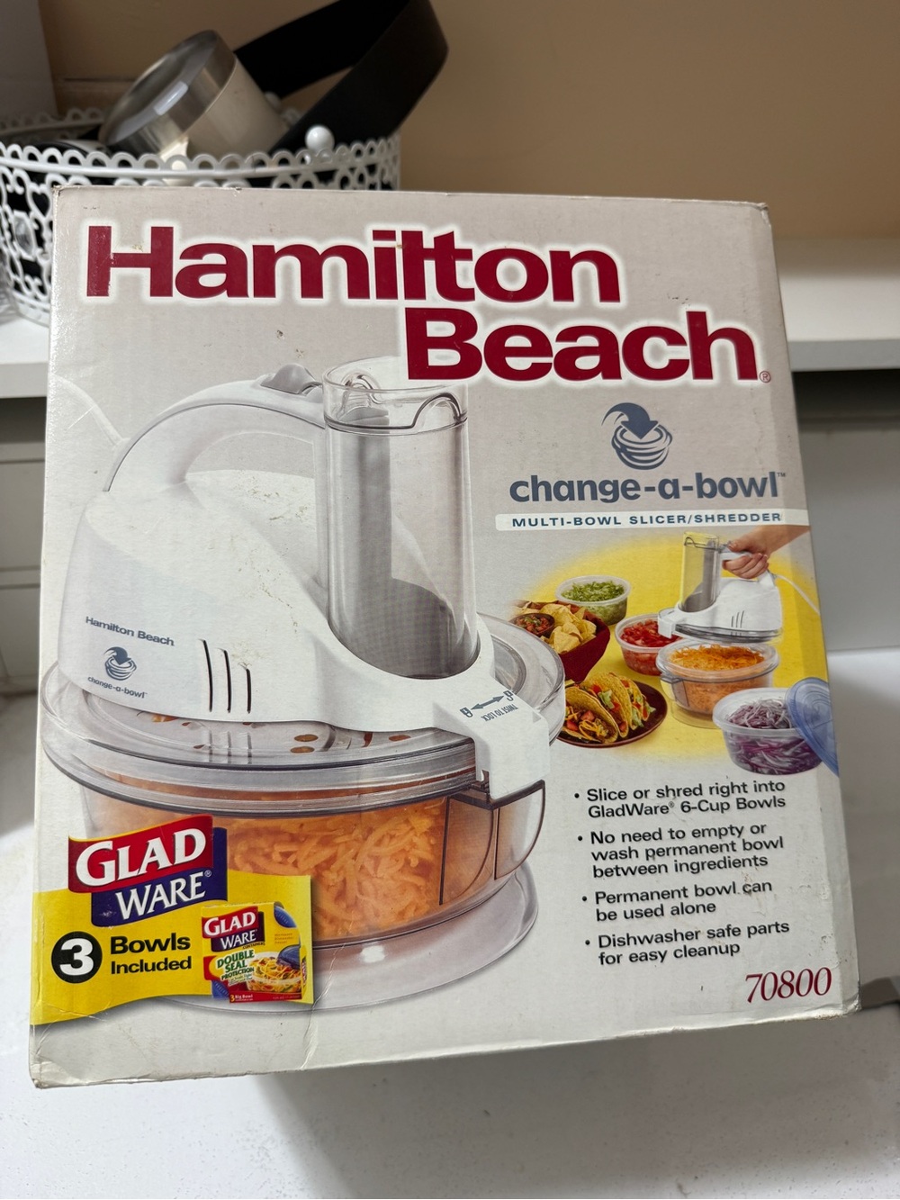 Hamilton Beach Change-A-Bowl White Multi-Bowl Slicer/Shredder